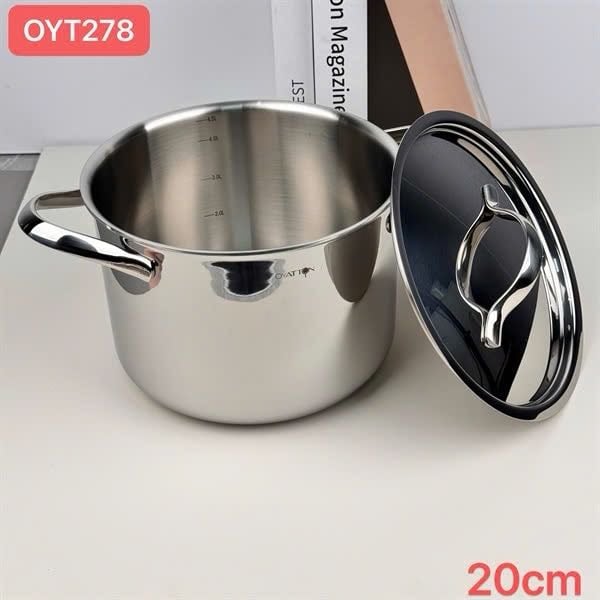 NỒI LIỀN KHỐI INOX 18/10 OYATTON 20CM 4L OYT278