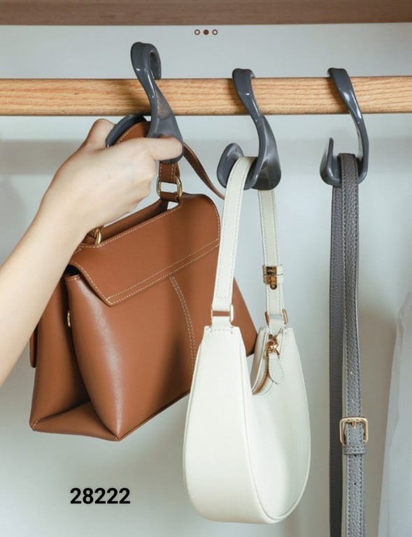 COMBO 10 CHIẾC MÓC TREO TÚI, KHĂN GIỮ DÁNG ĐA NĂNG