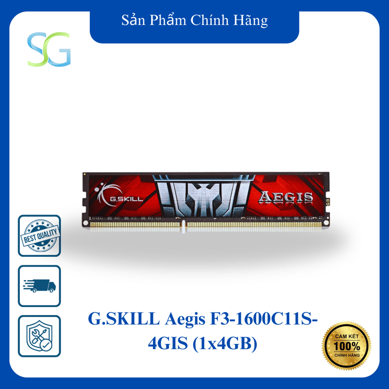 Ram Desktop G. SKILL Aegis F3-1600C11S-4GIS (1x4GB) DDR3 1600MHz