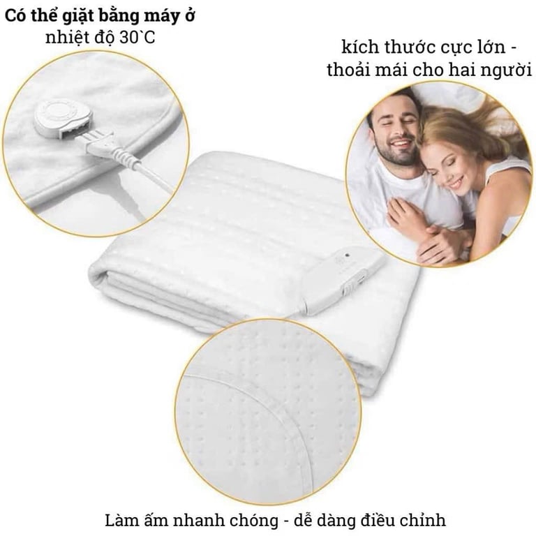 ĐỆM SƯỞI ĐIỆN MEDISANA 100W