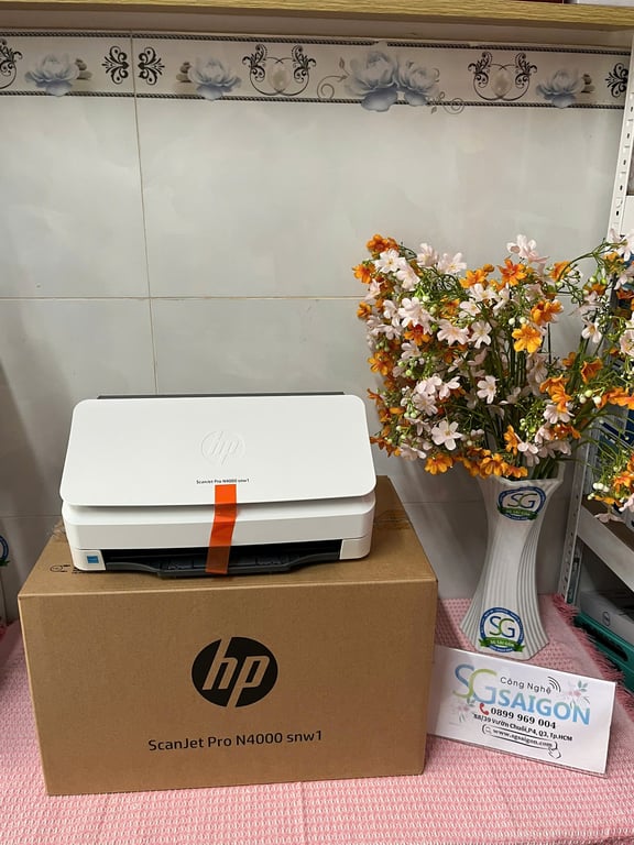 Máy Quét Tài Liệu HP ScanJet Pro N4000 SNW1 (6FW08A)
