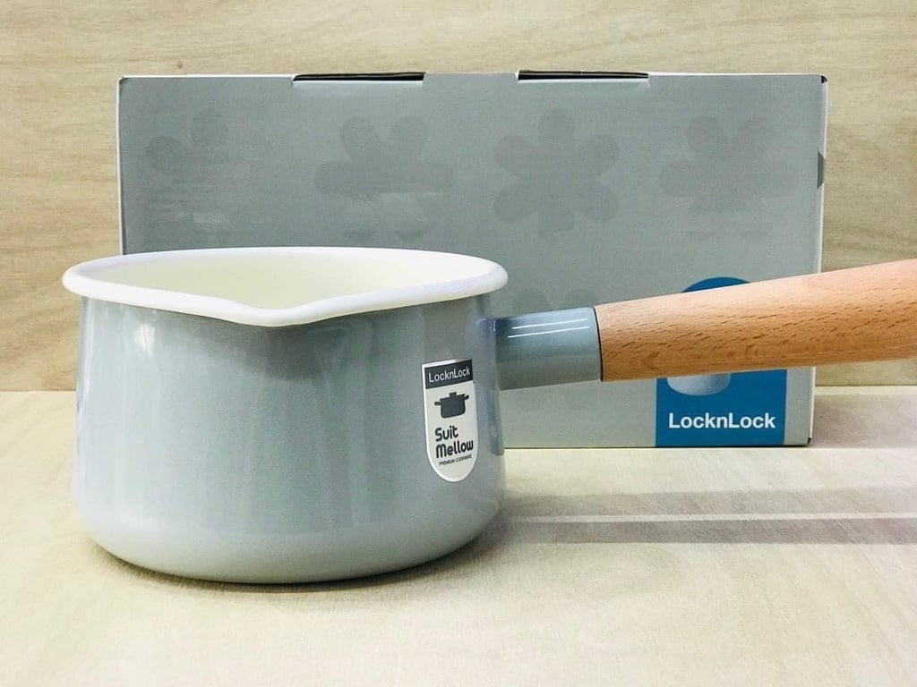 NỒI SUIT MELLOW LOCKNLOCK 12 CM Màu xanh đen 🌻🌻🌻  Và 14cm màu khói xám cực nét nhà Lock&Lock