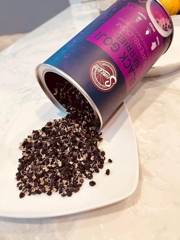 Hắc Kỷ Tử #Suncore Food Black Goji Berries hộp 454g