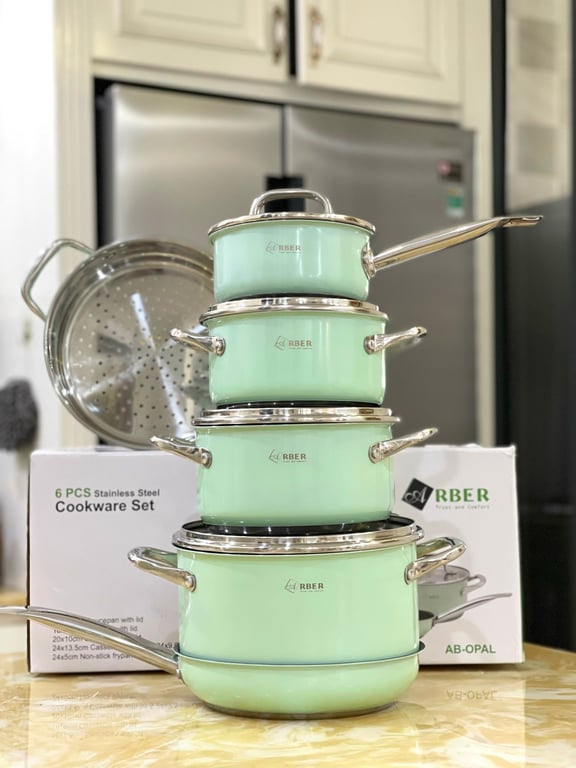 Bộ nồi inox ARBER OPAL 6 món