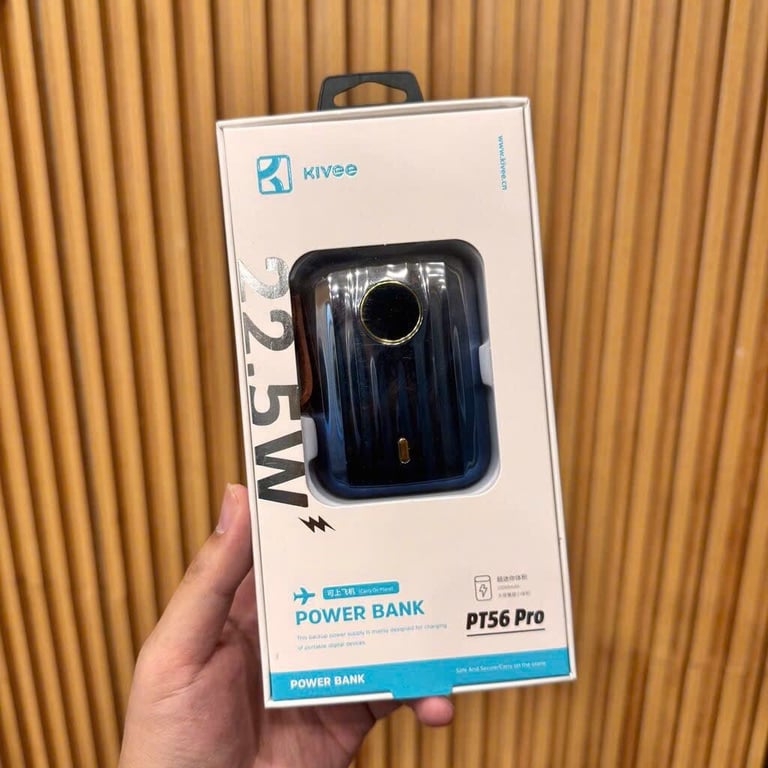 PIN DỰ PHÒNG MINI KIVEE PT56 PRO – 10.000mAh, SẠC NHANH 22.5W