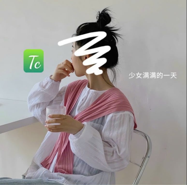 Khăn choàng nhỏ dệt kim phong cách Hàn Quốc