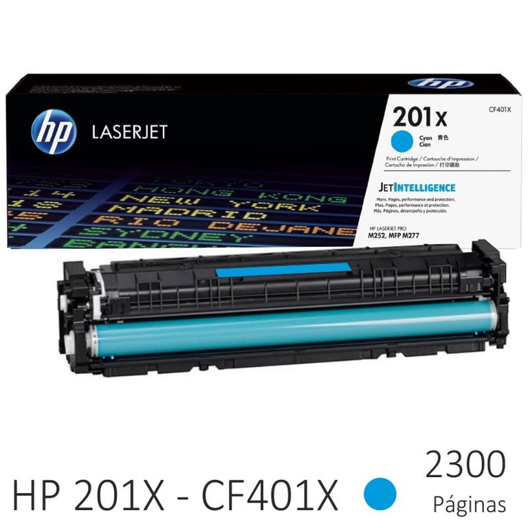 Mực HP 201X Laser Màu Xanh (CF401X) - Chính Hãng