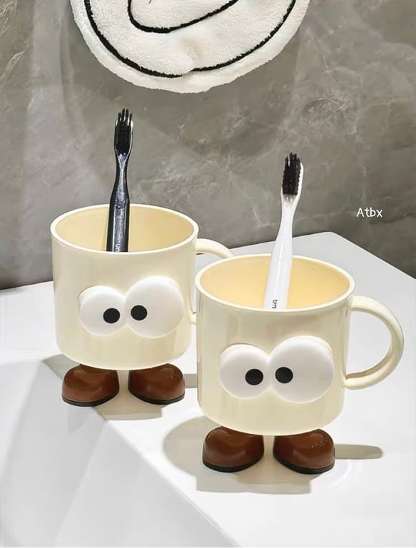 Set 2 Ly uống nước, cốc đánh răng  xinh xinh