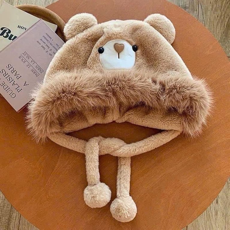 Mũ lông 2 quả bông