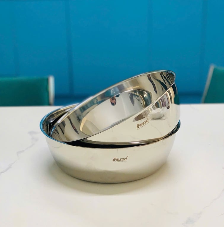 TÔ TRỘN THỨC ĂN KIÊM CHẬU RỬA INOX NHÀ BOSSD 24CM BSD601
