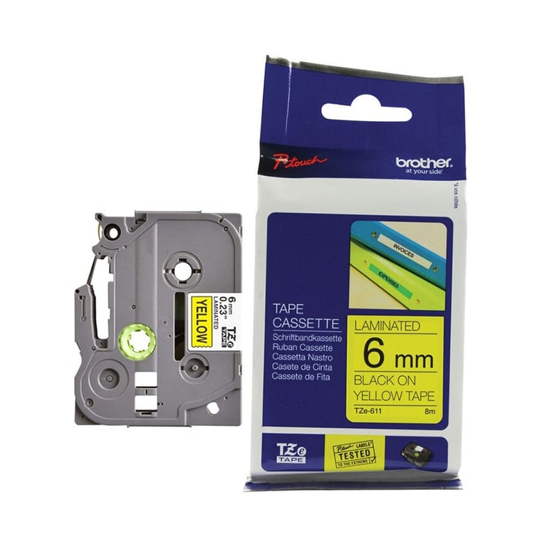 Giấy In Nhãn Brother Tiêu Chuẩn Tze-611 6mm