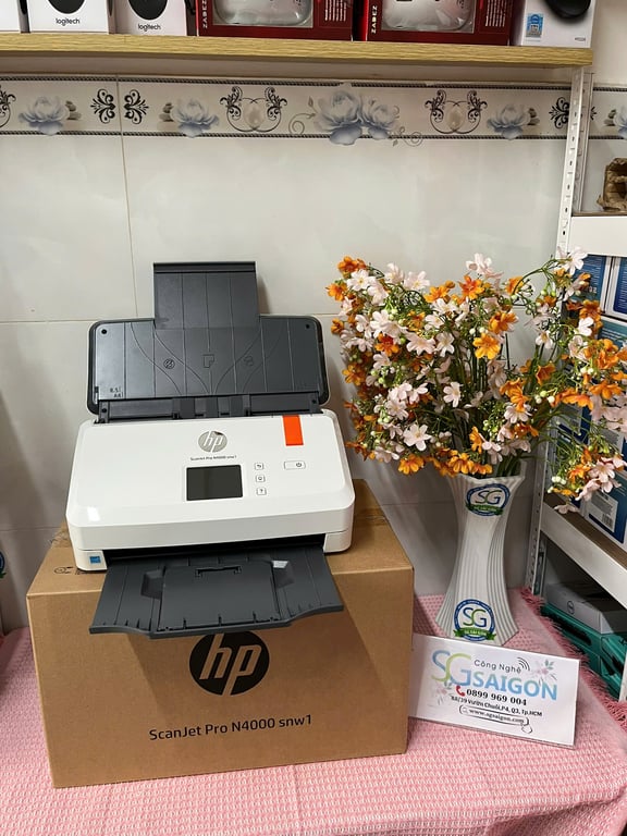 Máy Quét Tài Liệu HP ScanJet Pro N4000 SNW1 (6FW08A)