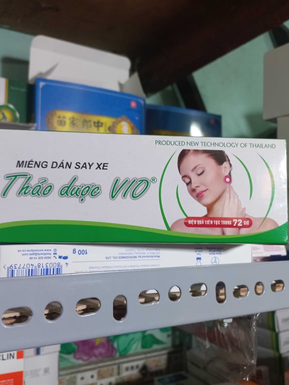 Miếng dán say xe thảo dược  VIP lố/12h