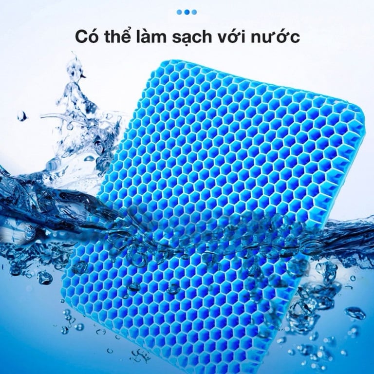 Đệm (nệm) ngồi thông minh 3D làm từ GEL SILICON mát lạnh thoáng khí, chống trĩ