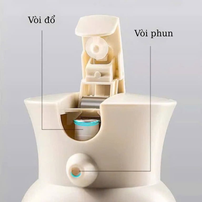 Bình thủy tinh rót dầu tự động, kèm xịt dầu GHA905