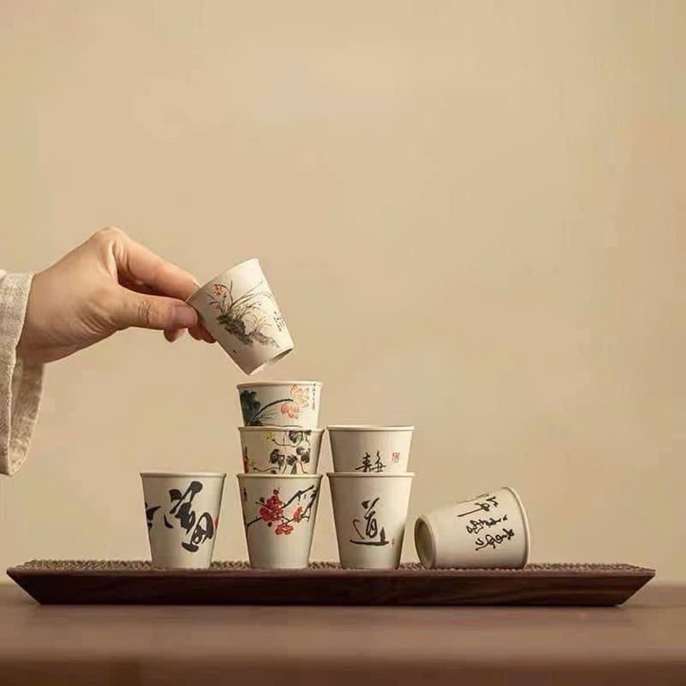 Bộ 8 cốc tử sa full hộp