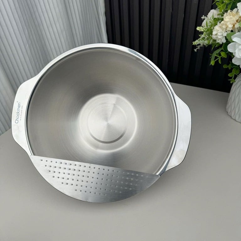 Chậu inox bầu đa năng Chockmen 25cm CKM335