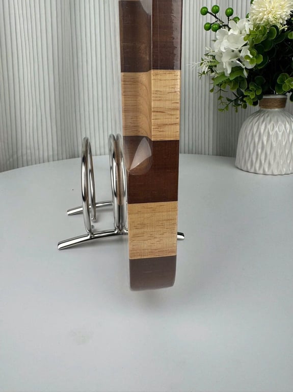 Thớt Gỗ Teak Hoạ Tiết Caro Chockmen