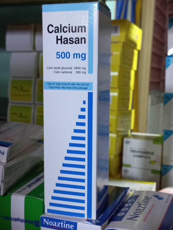 Calcium HASAN  tube/20v sủi t/48tub