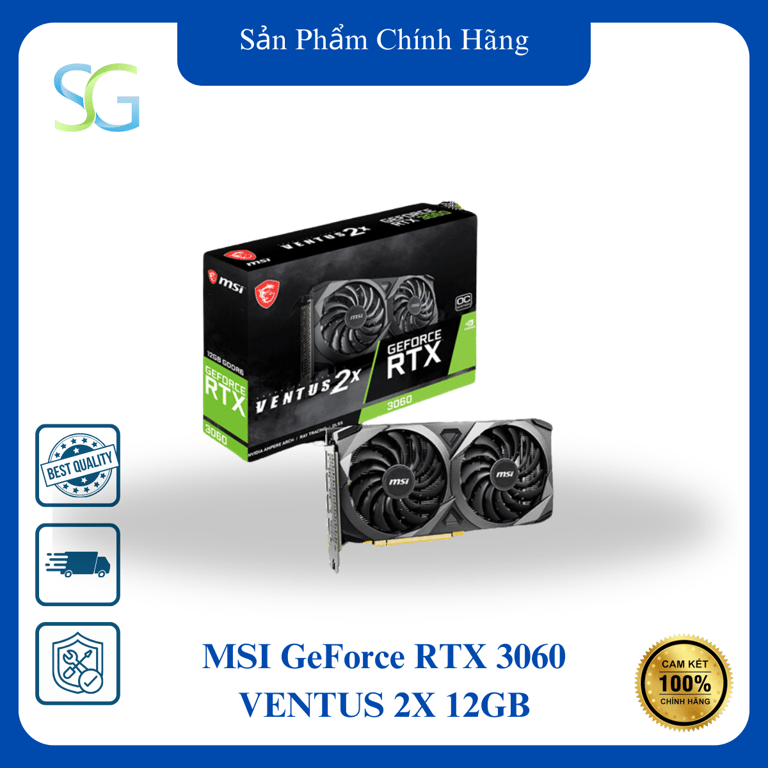 VGA MSI GeForce RTX 3060 VENTUS 2X 12GB GDDR6 OC