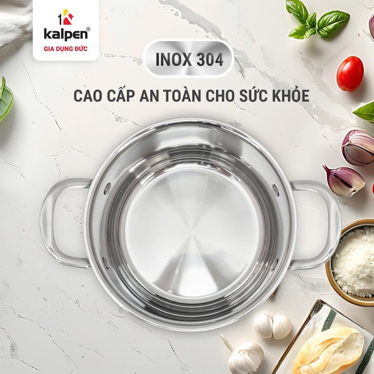 BỘ NỒI INOX 3 LỚP LIỀN KHỐI KALPEN KAMPFER KF1