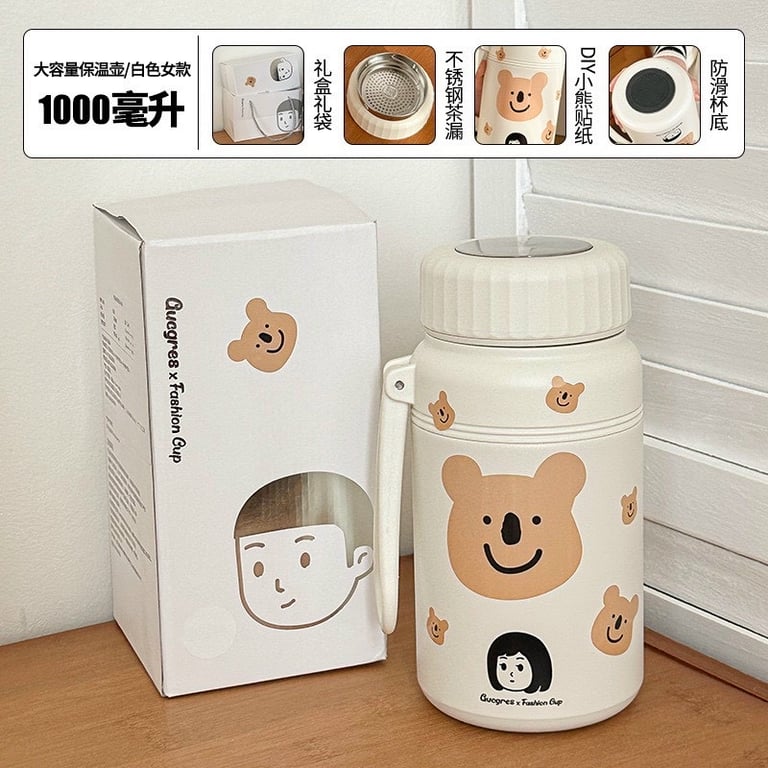 BÌNH GIỮ NHIỆT nắp vặn dung tích 1000ML