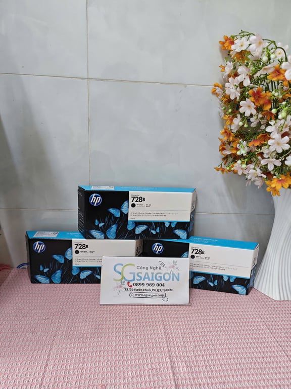 Mực in HP 728B 300-ml Matte Black Ink Cartridge (3WX30A)