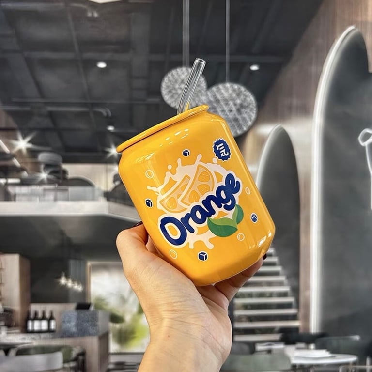 Cốc Sứ Cao Cấp Hình Lon Nước 420ml