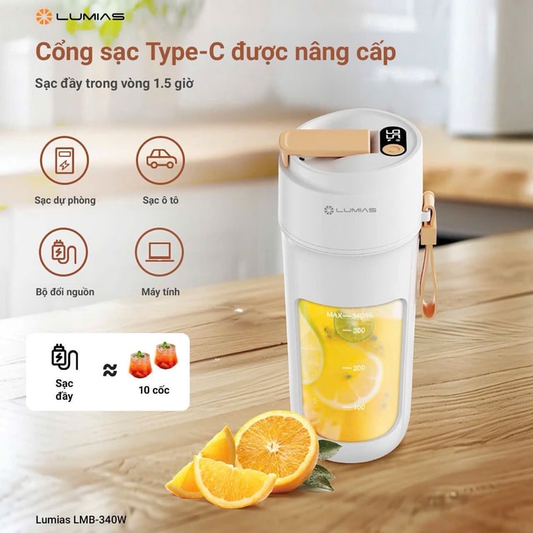 máy xay sinh tố mini Lumias LMB-340W