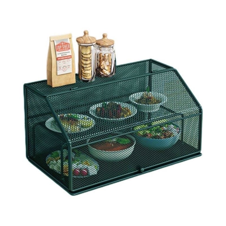 kệ lưới bảo quản thức ăn 2 tầng