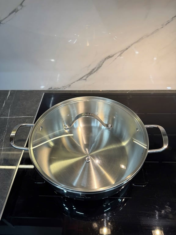 Nồi đúc liền khối đáy liền inox đa năng 26cm kailer