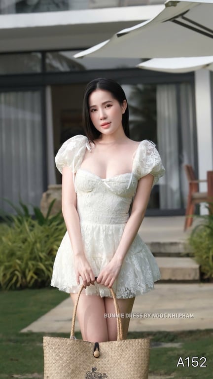A152- váy tay bồng TBB