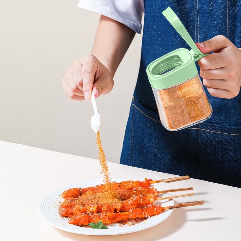 🍋 Lọ đựng gia vị Elmich kèm giá inox và thìa siêu tiện lợi