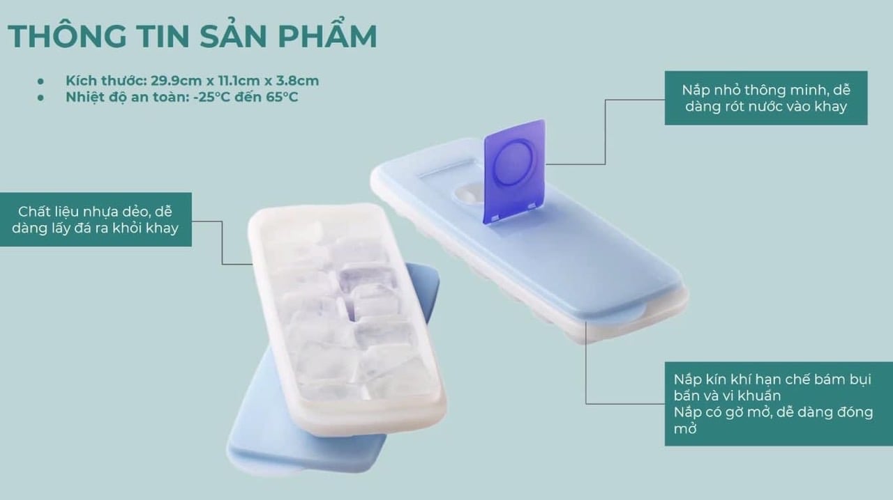 Bộ khay đá presh n pure