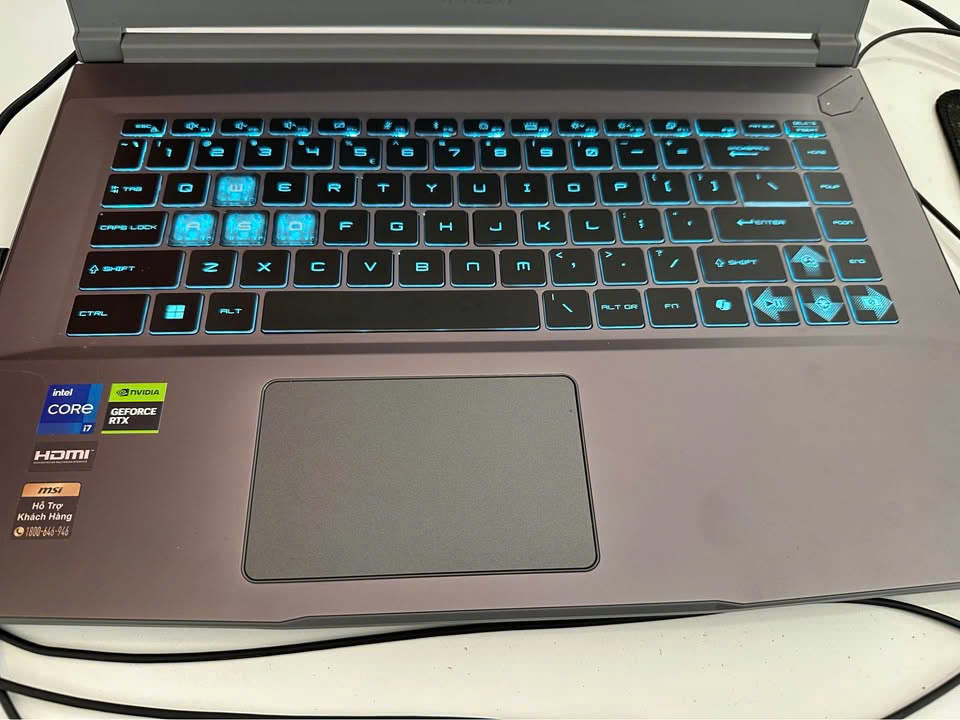 Laptop Gaming MSI Thin 15 B13UC-1411VN (i7-13620H/ RTX 3050 4GB/ RAM 8GB DDR4/ SSD 512GB/ 15.6 Inch IPS FHD 144Hz