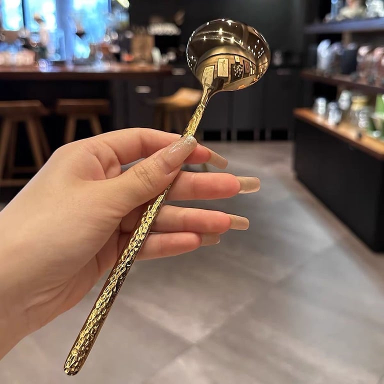 set 10  Thìa vàng trắng