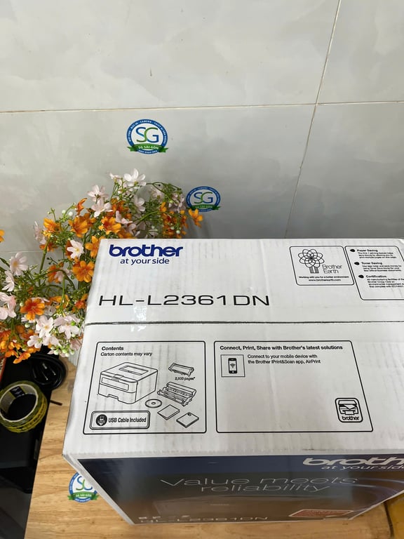 Máy In Laser Đen Trắng Brother HL-L2361DN - Chính Hãng