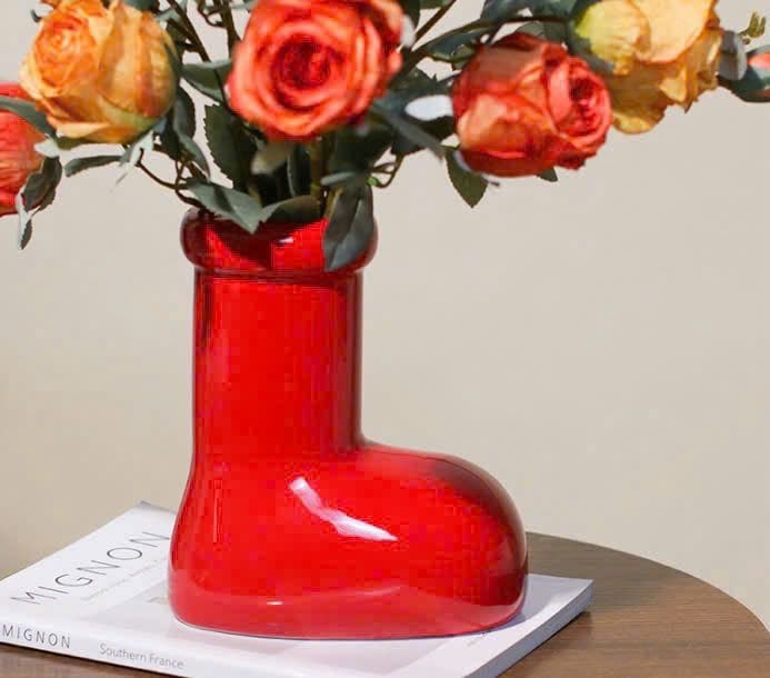 𝐑𝐄𝐃 𝐒𝐇𝐎𝐒𝐄 𝐕𝐀𝐒𝐄 - BÌNH HOA GIÀY ĐỎ