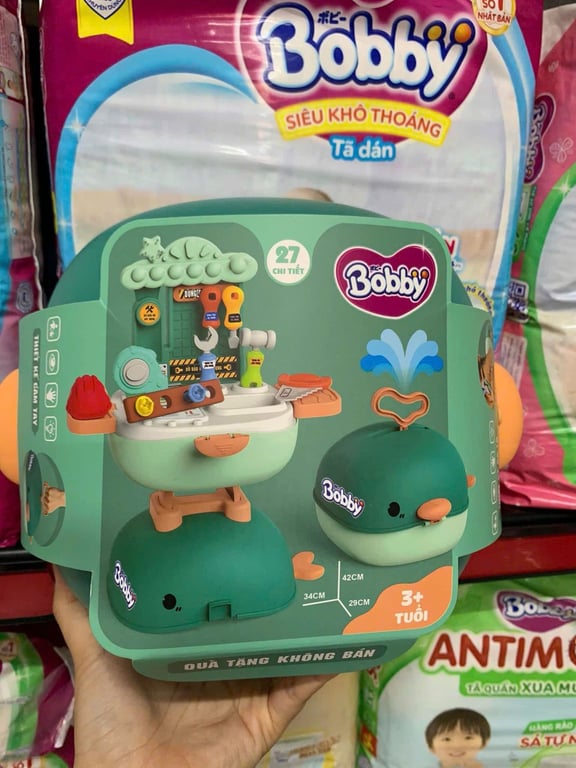 Đồ Chơi Hướng Nghiệp Cho Bé - Bộ BALO CÁ HEO CÔNG CỤ 3in1