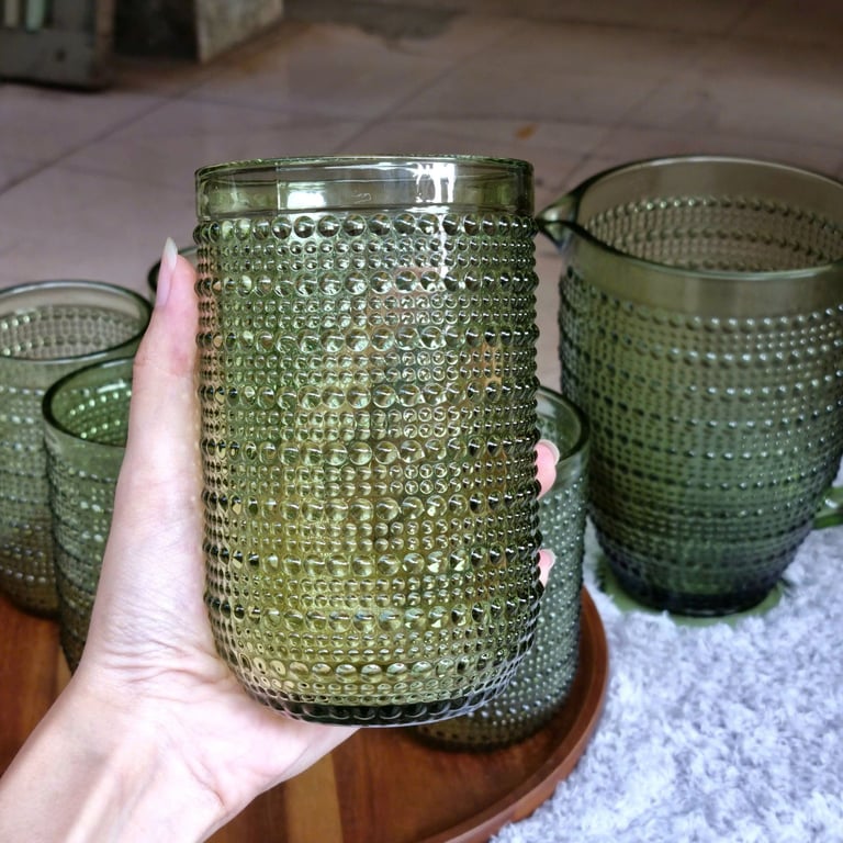 BỘ BÌNH CỐC THUỶ TINH HẠT MƯA