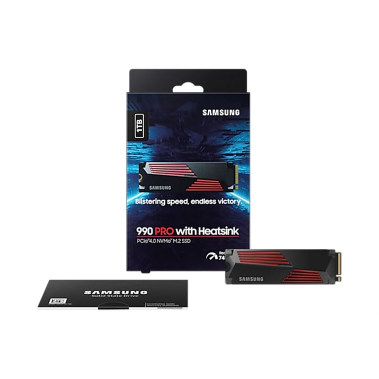 Ổ Cứng SSD Samsung 990 Pro 1TB PCIe Gen 4.0 x4 NVMe With Heatsink MZ-V9P1T0CW