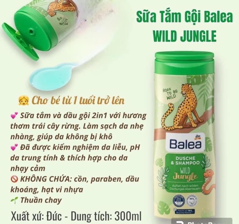 🙆 🙋 Sữa tắm gội trẻ em Balea 2 trong 1 dịu nhẹ, giữ hương thơm lâu - Tuýp lớn 300ml