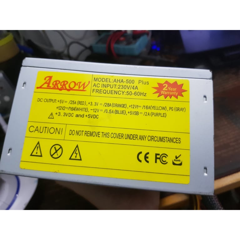 Nguồn máy tính ARROW AH 500W 24P 12 FAN (500W)