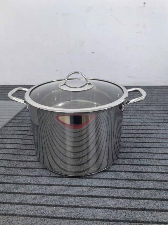 NỒI LUỘC GÀ INOX CAO CẤP 5 ĐÁY TỪ PRATO size 28-30