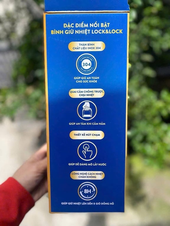 Bình giữ nhiệt siêu to của LocknLock 1150ml hàng KM