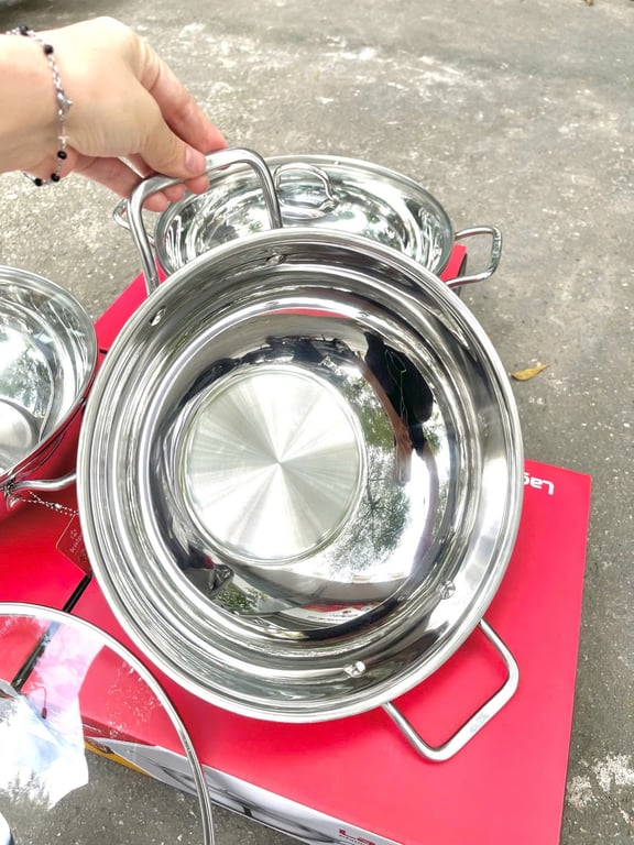 CHẢO XÀO INOX 5 LỚP KALPEN LAGER LX28
