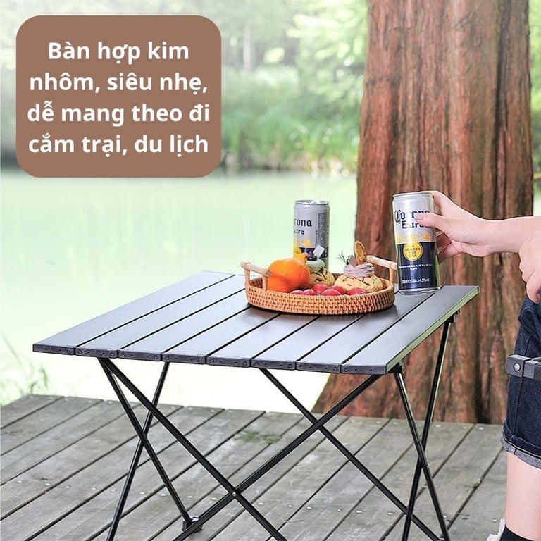 Bàn dã ngoại xếp gọn, đi picnic du lịch