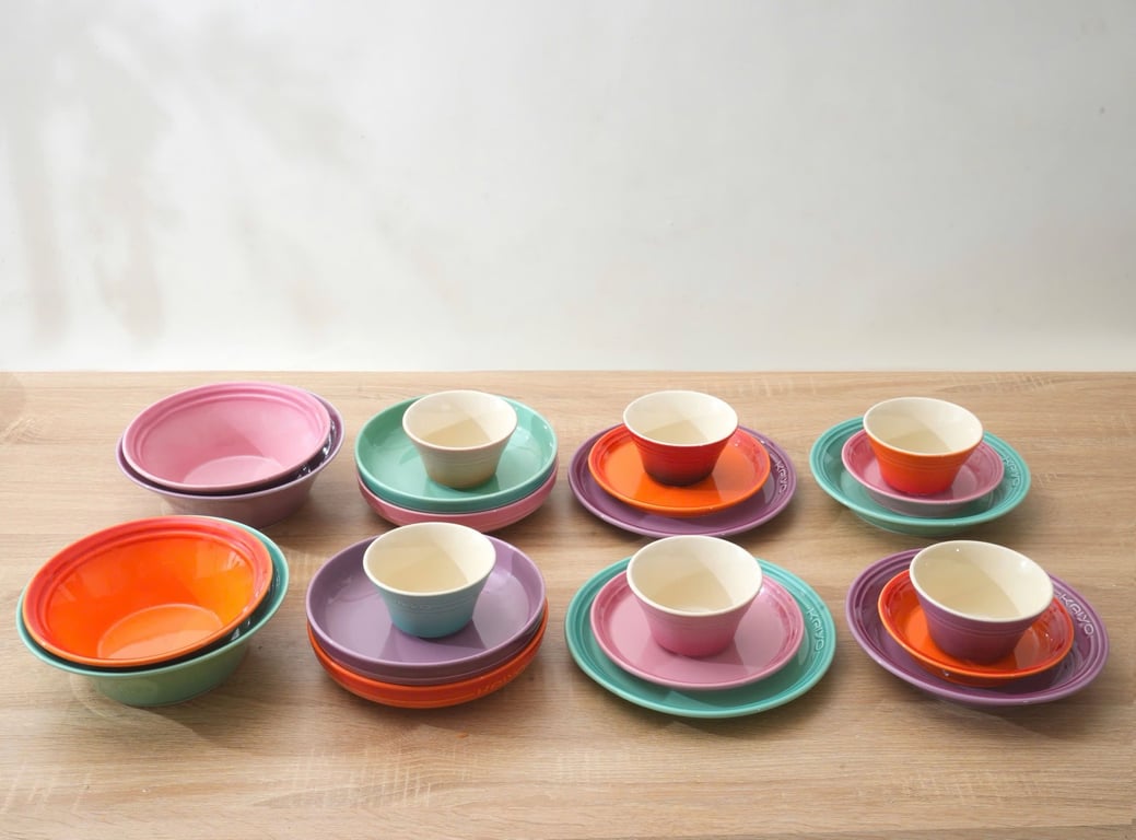 Bộ 6 bát cơm gốm sứ cầu vồng Kaiyo - size 11.4cm (mã KCC-5073)
