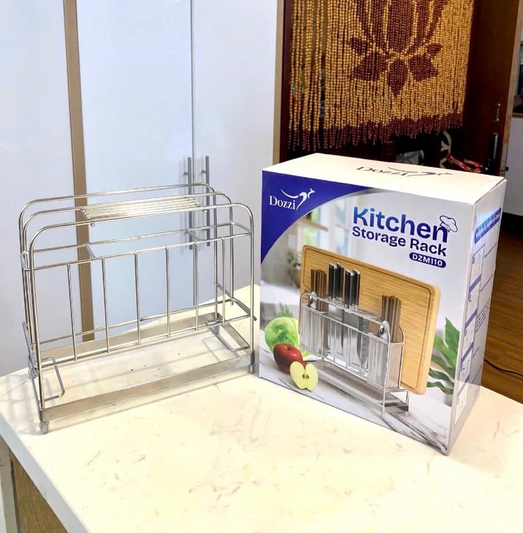 KỆ ĐỂ DAO THỚT DOZZI ĐA NĂNG DZM110 INOX 304