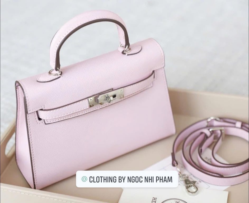 Túi Hermes hồng size 22